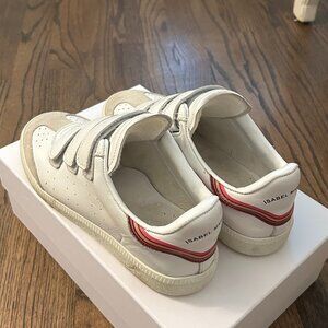 isabel marant beth sneaker with pink and orange heel stripe - 38